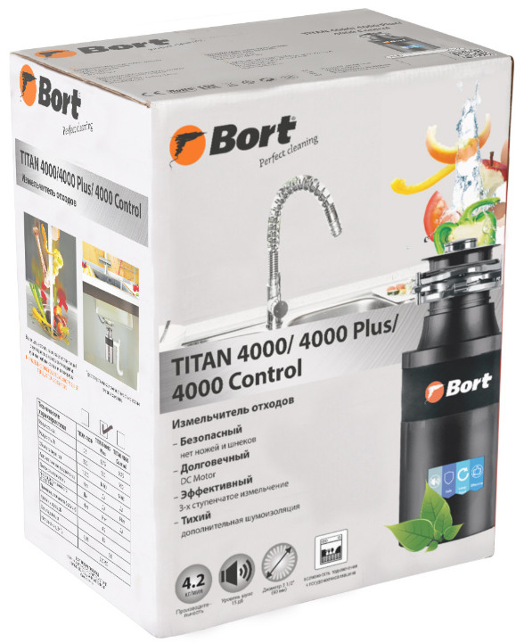 Измельчитель пищевых отходов BORT Titan 4000 Plus