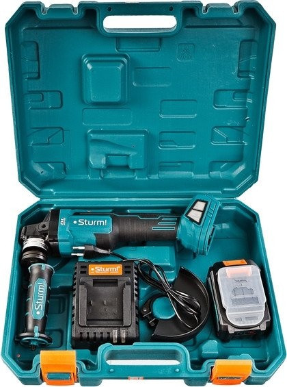 Угловая шлифмашина Sturm CAG18125BLE (с 1-им АКБ, кейс) Угловая шлифмашина Sturm CAG18125BLE (с 1-им АКБ, кейс)
