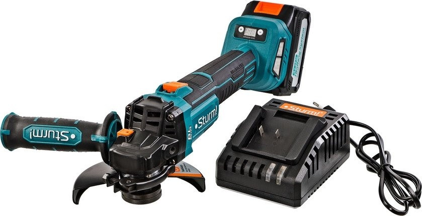 Угловая шлифмашина Sturm CAG18125BLE (с 1-им АКБ, кейс) Угловая шлифмашина Sturm CAG18125BLE (с 1-им АКБ, кейс)