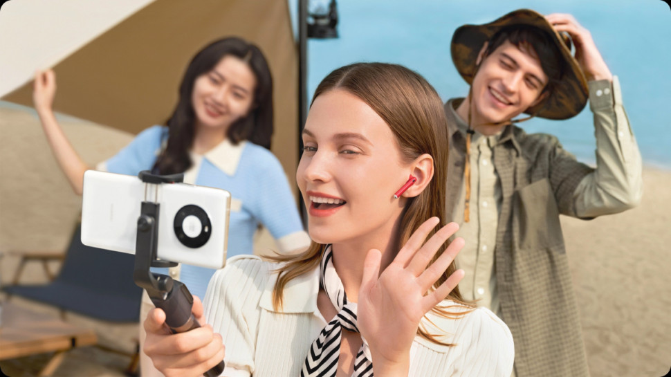 Наушники Huawei FreeBuds Lipstick (красный) Наушники Huawei FreeBuds Lipstick (красный)