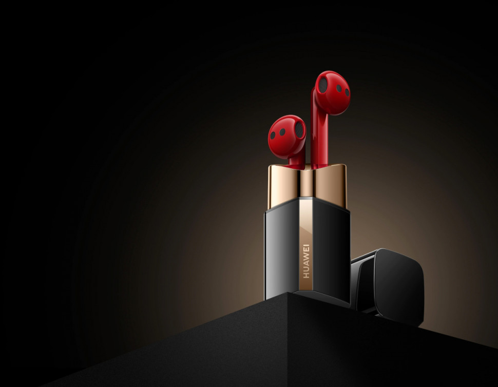 Наушники Huawei FreeBuds Lipstick (красный) Наушники Huawei FreeBuds Lipstick (красный)