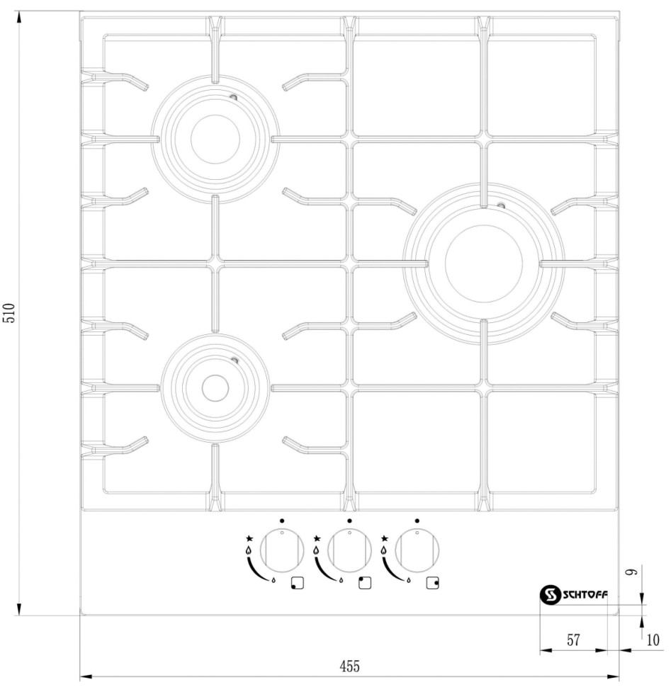 Варочная панель Schtoff H4501C15IS Black Варочная панель Schtoff H4501C15IS Black