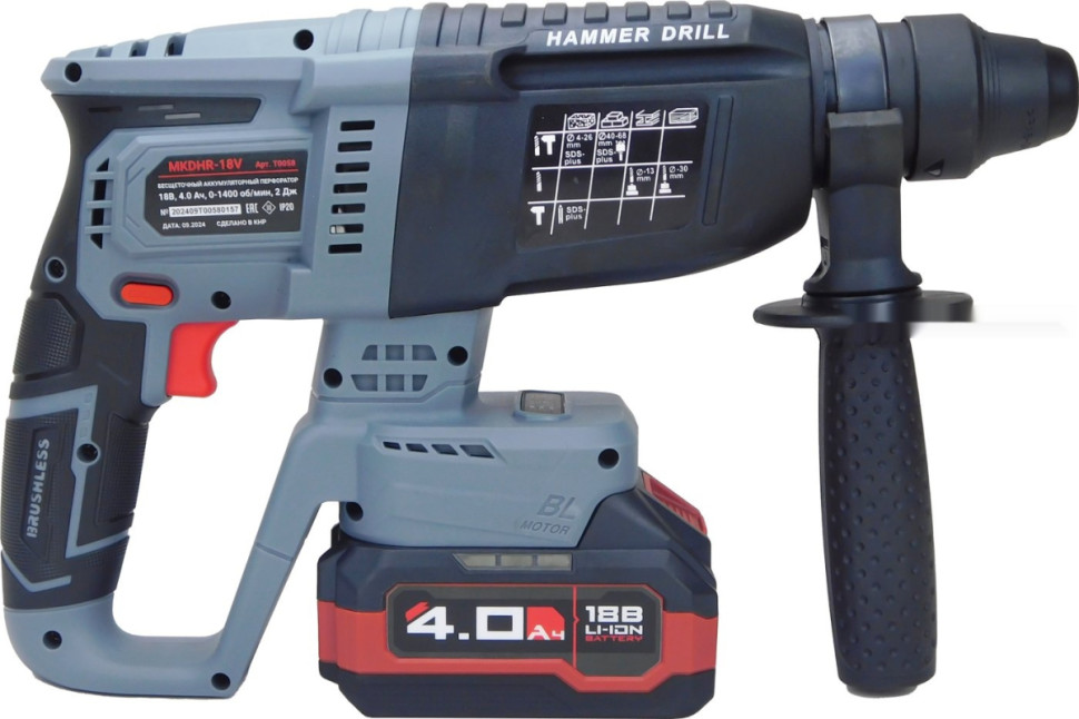 Profipower ProfiSet-4F18 E0093 (шуруповерт, гайковерт, болгарка, перфоратор, 2 АКБ, кейс)