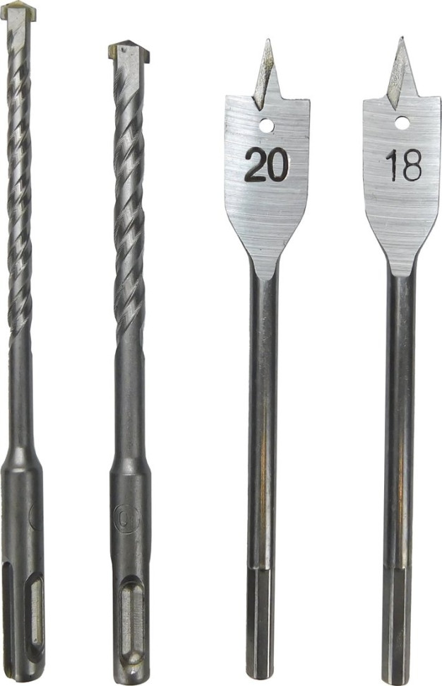 Profipower ProfiSet-4F18 E0093 (шуруповерт, гайковерт, болгарка, перфоратор, 2 АКБ, кейс)