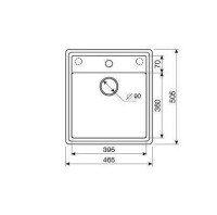 Кухонная мойка Zorg Como 46 (черный опал)