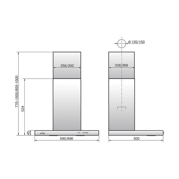 Вытяжка Elikor Квадра 60П-430-К3Д антрацит 942970