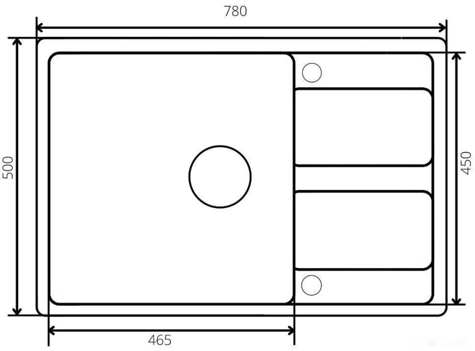 Кухонная мойка Zorg Apollo 78 (белый камень)