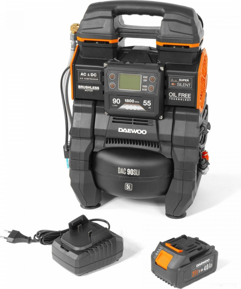 Компрессор Daewoo Power DAC 90S Li (с 2-мя АКБ)