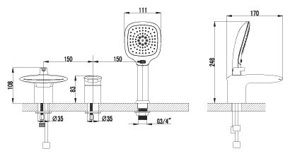 Смеситель Lemark Status LM4445C Смеситель Lemark Status LM4445C