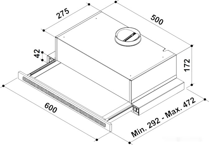 Вытяжка Korting KHP 6637 GNX