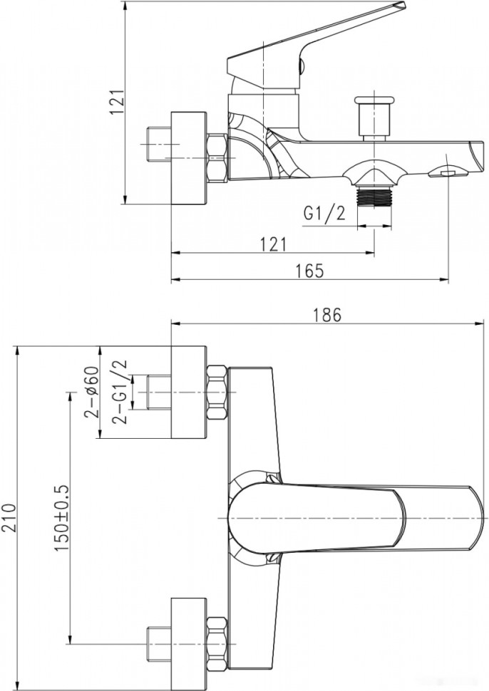 Смеситель Cersanit Flavis 63035