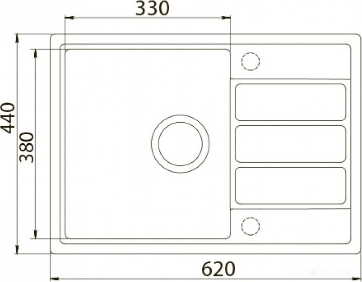 Кухонная мойка Zorg ECO 2 (черный)