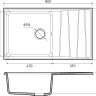 Кухонная мойка GranFest GF-LV-860L кашемир Кухонная мойка GranFest GF-LV-860L кашемир