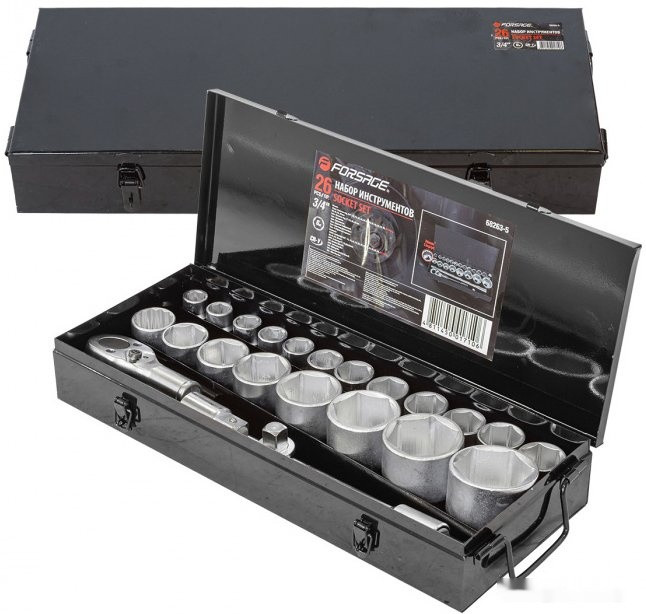 Набор трещотка с головками Forsage F-68263-5 (26 предметов)