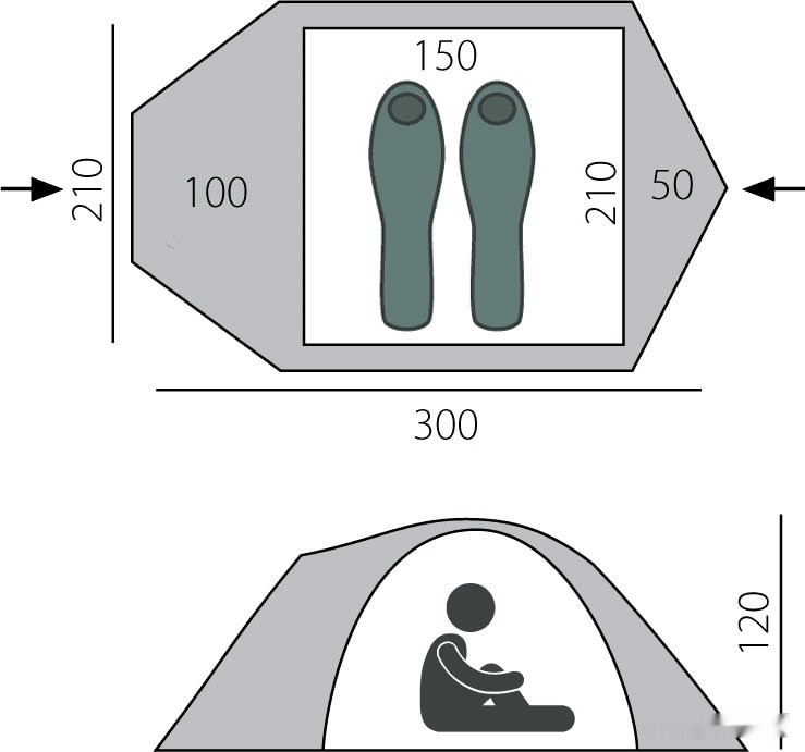 Палатка BTrace Talweg 2+ Палатка BTrace Talweg 2+