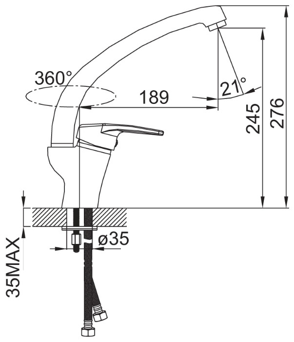 Смеситель IDDIS Sicily SC4SB0Gi05