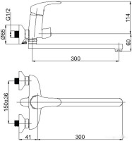 Смеситель Rubineta Tornado 11/C [TR11CK08]