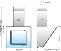 Вытяжка Elikor Оникс 60П-1000-Е4Д черный/черн