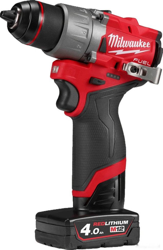 Дрель-шуруповерт Milwaukee M12 FUEL M12FDD2-402X 4933479874 (с 2-мя АКБ 4 Ач, кейс)