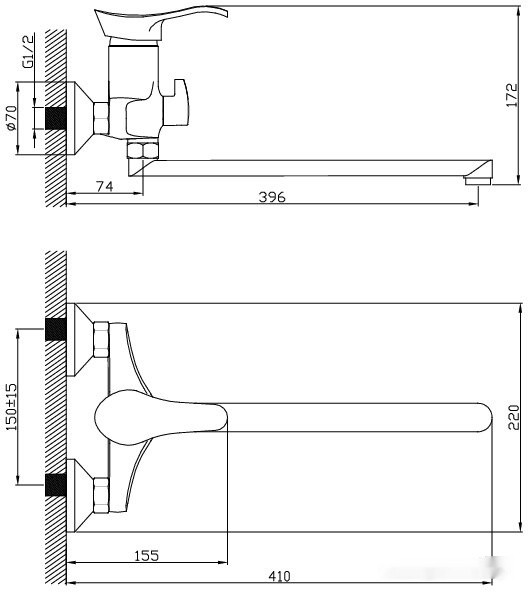 Смеситель Diadonna D80-222100
