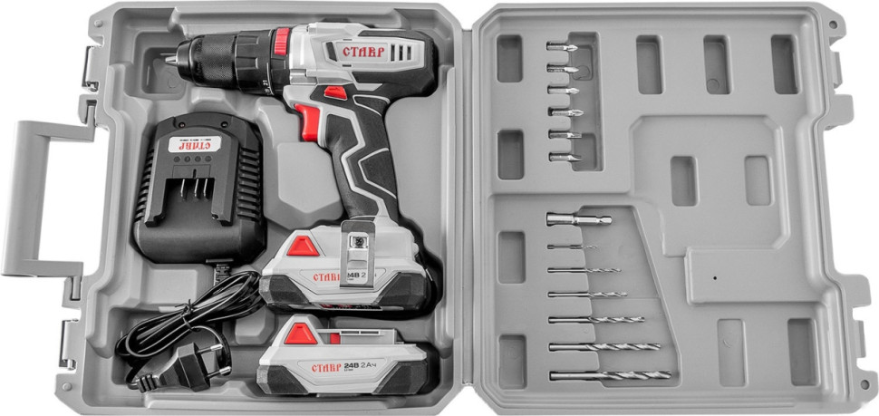 Ударная дрель-шуруповерт Ставр ДА-24/2 УК (с 2-мя АКБ, кейс) Ударная дрель-шуруповерт Ставр ДА-24/2 УК (с 2-мя АКБ, кейс)