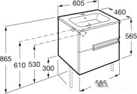 Умывальник Roca Victoria N 32799E000