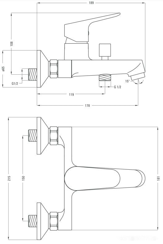 Смеситель Deante Chaber BGC 010M Смеситель Deante Chaber BGC 010M