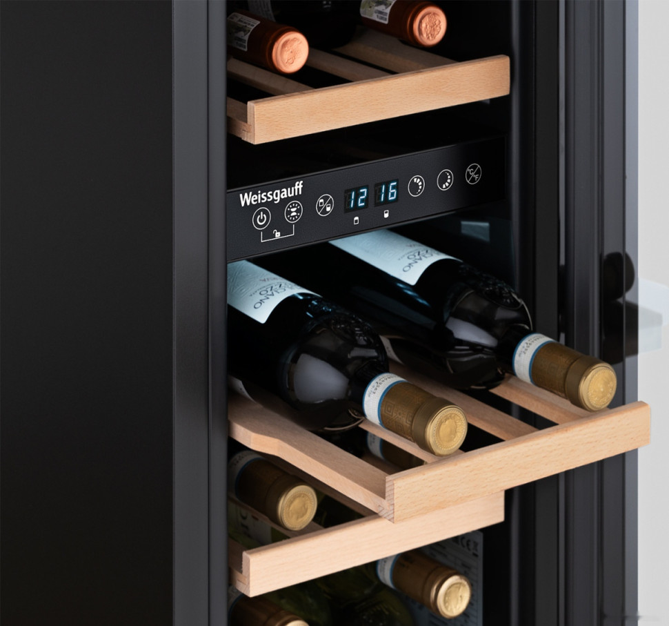 Винный шкаф Weissgauff WWC-17 DB DualZone Винный шкаф Weissgauff WWC-17 DB DualZone