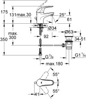 Смеситель Grohe Euroeco 23262000