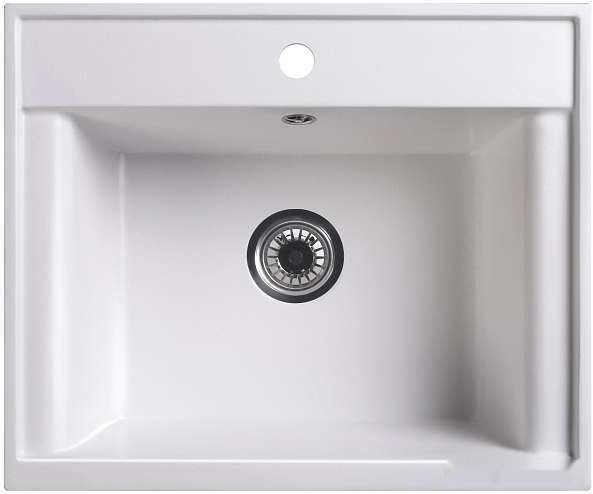 Кухонная мойка Belux SG-REC-6050 (белый кварц)