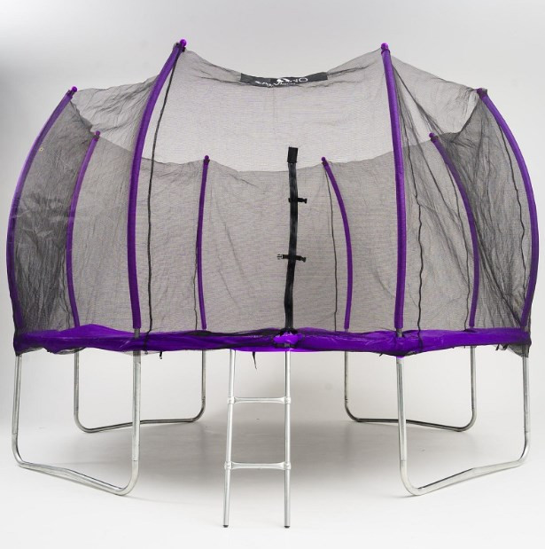 Батут Calviano Outside Master Purple 374 см - 12ft (внешняя сетка, с лестницей)