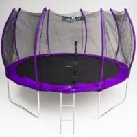 Батут Calviano Outside Master Purple 374 см - 12ft (внешняя сетка, с лестницей)