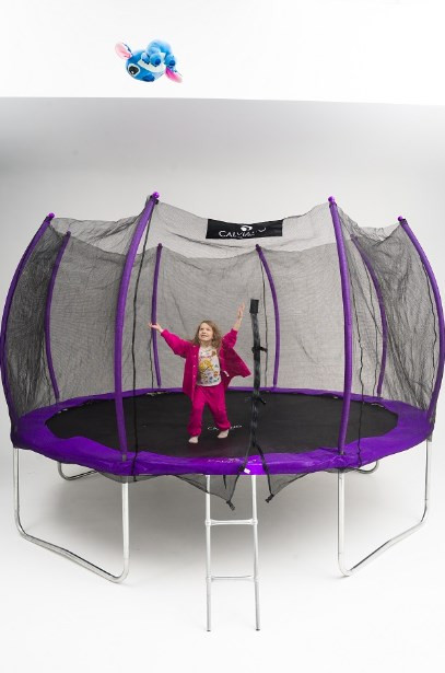 Батут Calviano Outside Master Purple 374 см - 12ft (внешняя сетка, с лестницей) Батут Calviano Outside Master Purple 374 см - 12ft (внешняя сетка, с лестницей)