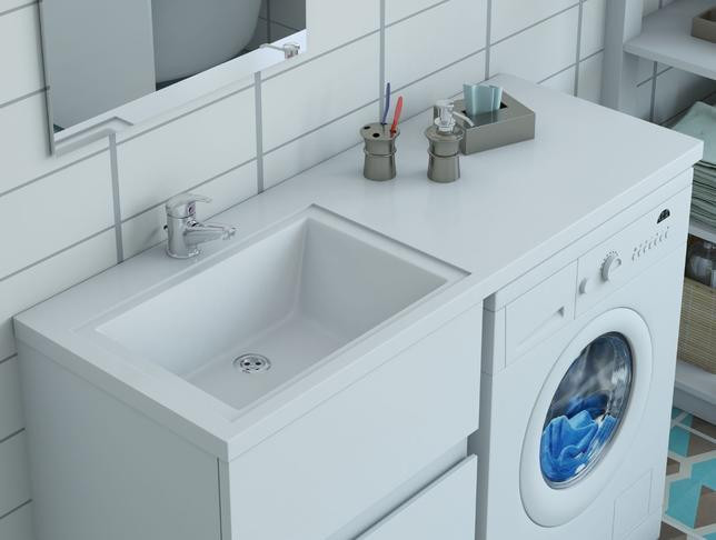 Умывальник Эстет Даллас 110, левая (белый) Умывальник Эстет Даллас 110, левая (белый)