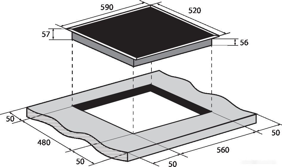 Варочная панель ZUGEL ZIH613B Варочная панель ZUGEL ZIH613B