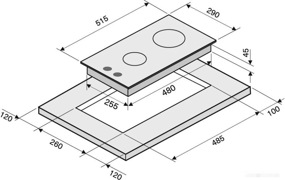Варочная панель Krona Hagel 30 BL Варочная панель Krona Hagel 30 BL