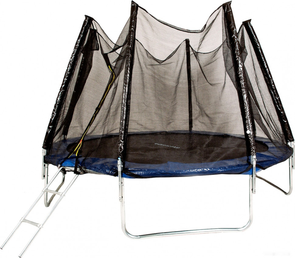 Батут GetActive Jump 10ft - 312 см складной, лестница, сетка (синий) Батут GetActive Jump 10ft - 312 см складной, лестница, сетка (синий)