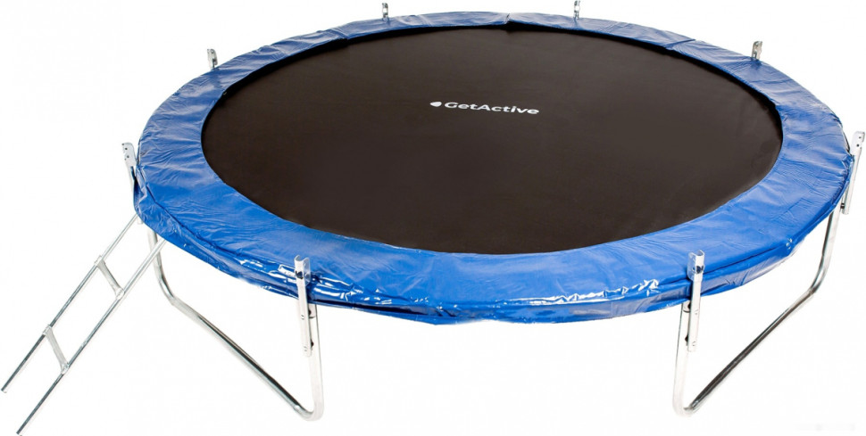 Батут GetActive Jump 10ft - 312 см складной, лестница, сетка (синий) Батут GetActive Jump 10ft - 312 см складной, лестница, сетка (синий)