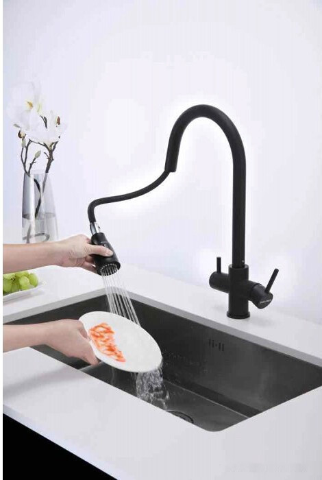 Смеситель Paulmark Lange La214212-418 (черный металлик) Смеситель Paulmark Lange La214212-418 (черный металлик)