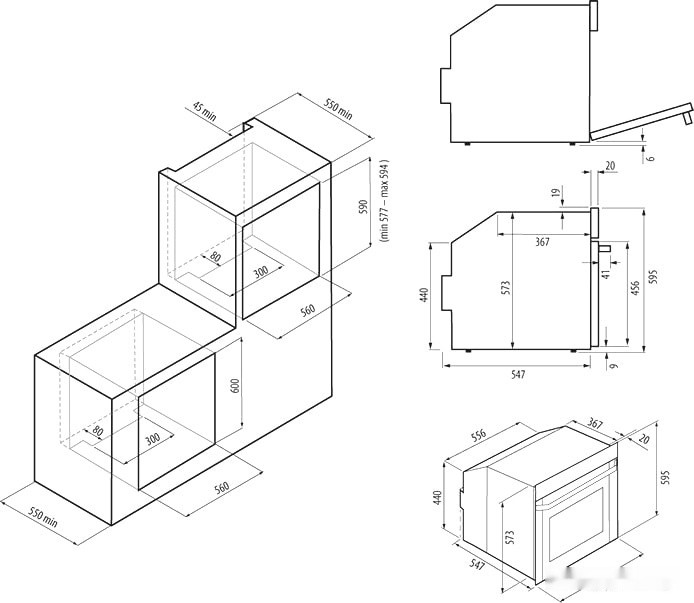 Духовой шкаф Krona Regina 60 BL