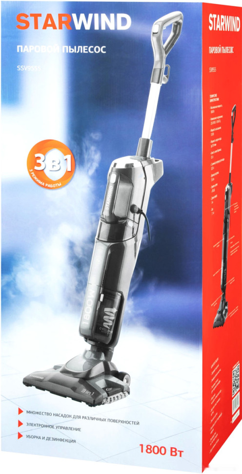 Вертикальный пылесос с влажной уборкой StarWind SSV9555 Вертикальный пылесос с влажной уборкой StarWind SSV9555