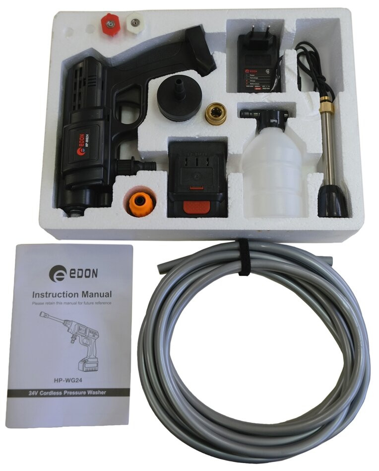 Мойка высокого давления Edon HP-WG24 (с 1-им АКБ)