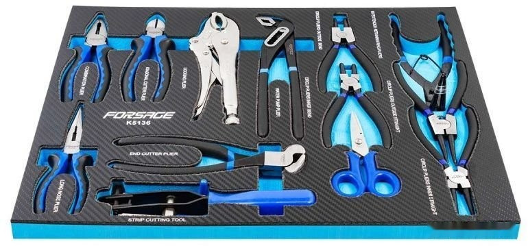 Набор пассатижей Forsage F-K5136 (13 предметов) Набор пассатижей Forsage F-K5136 (13 предметов)