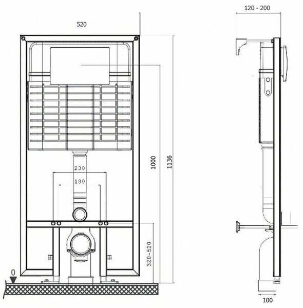 Система инсталляции Pestan Sava Fix Slim SET40006467 Система инсталляции Pestan Sava Fix Slim SET40006467