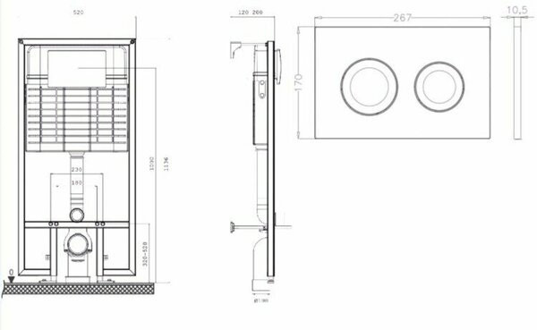 Система инсталляции Pestan Sava Fix Slim SET40006467 Система инсталляции Pestan Sava Fix Slim SET40006467