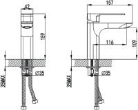 Смеситель IDDIS Slide SLISB00i01 для раковины