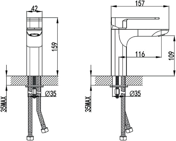 Смеситель IDDIS Slide SLISB00i01 для раковины Смеситель IDDIS Slide SLISB00i01 для раковины
