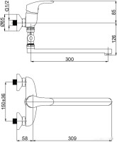 Смеситель Rubineta Tornado 12/C [TR2CK08]