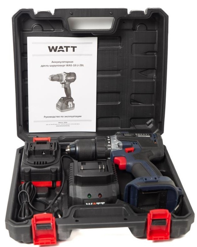 Аккумуляторная дрель-шуруповерт Watt WAS-18 Li-2BL (1.018.090.00) Аккумуляторная дрель-шуруповерт Watt WAS-18 Li-2BL (1.018.090.00)