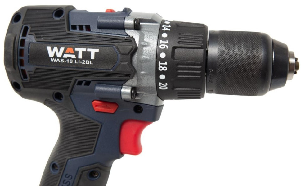 Аккумуляторная дрель-шуруповерт Watt WAS-18 Li-2BL (1.018.090.00) Аккумуляторная дрель-шуруповерт Watt WAS-18 Li-2BL (1.018.090.00)